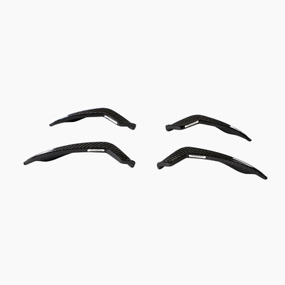 Carbon Fiber Front Bumper Fins Splitters Canard Lip For Audi RS5 Sedan(2017-2019)
