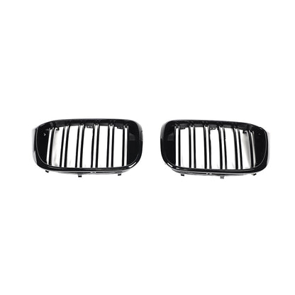 Dual Slat Gloss Black Front Grille for BMW X3 G01 Pre-LCI (2017–2021)
