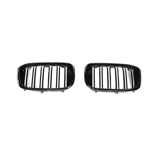 Dual Slat Gloss Black Front Grille for BMW X3 G01 Pre-LCI (2017–2021)