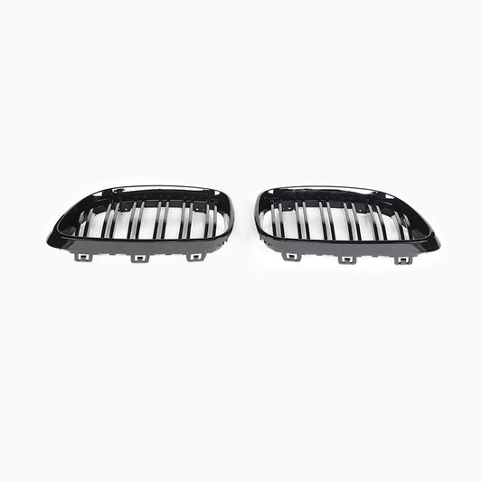 Dual Slat Gloss Black Front Grille For BMW 2 Series F22 Coupe F23 Convertible (2014–2021)