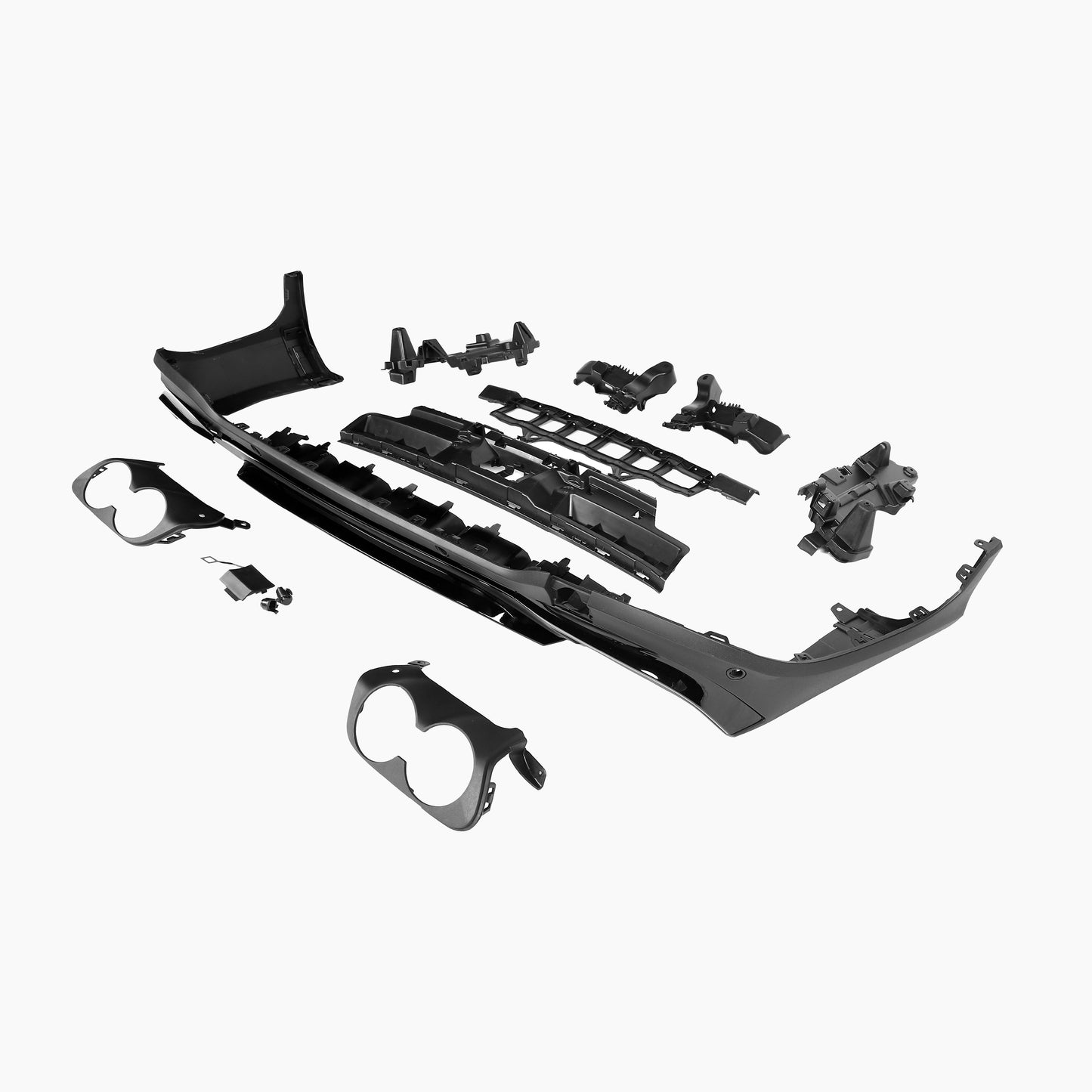 Mercedes-Benz GLC X253 (2015–2022) GLC63 Rear Diffuser/For AMG/Black