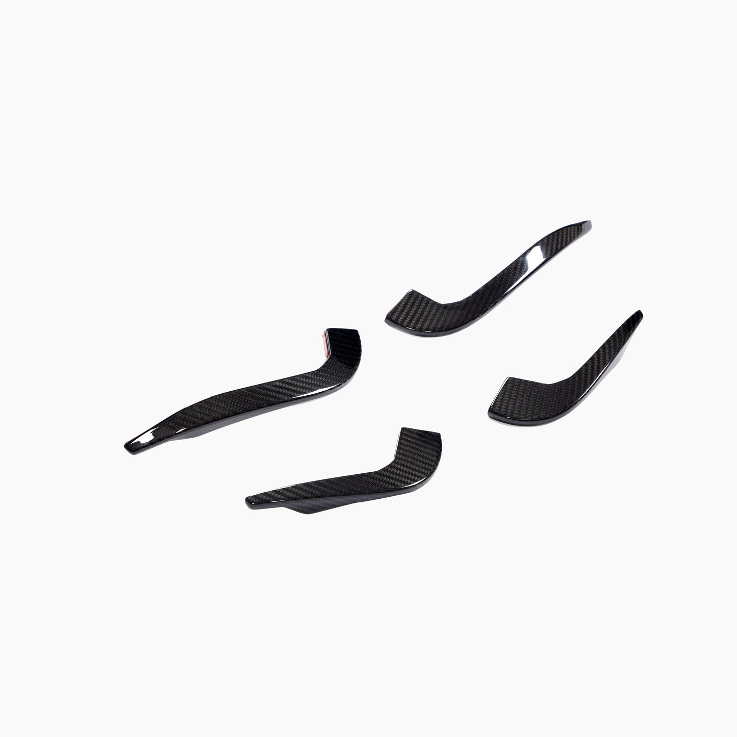 ST Style Carbon Fiber Front Bumper Fins for Audi RS3 8.5V LCI (2017-2020)