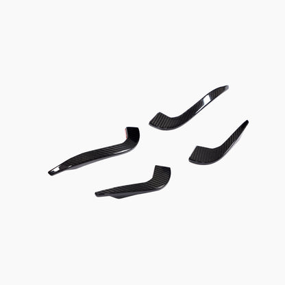 ST Style Carbon Fiber Front Bumper Fins for Audi RS3 8.5V LCI (2017-2020)