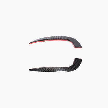 ST Style Carbon Fiber Front Bumper Fins for Audi RS3 8.5V LCI (2017-2020)