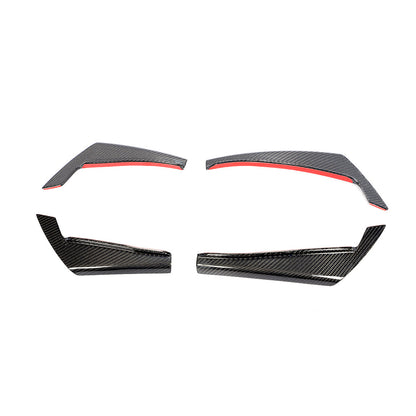 ST Style Carbon Fiber Front Canards For Audi A4 B9 Pre-LCl (2016-2019)