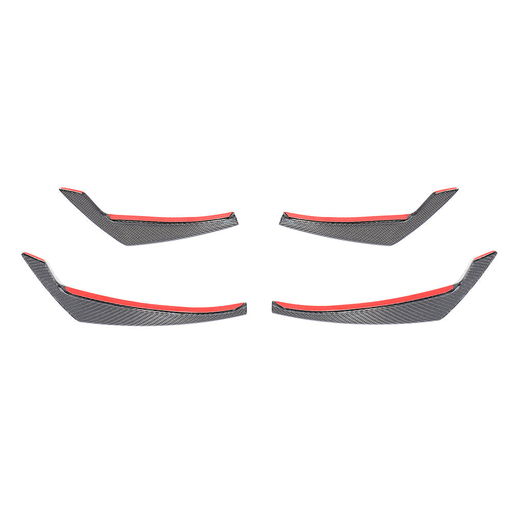 ST Style Carbon Fiber Front Canards For Audi A4 B9 Pre-LCl (2016-2019)