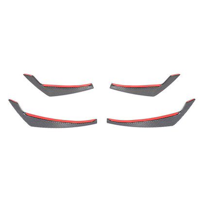ST Style Carbon Fiber Front Canards For Audi A4 B9 Pre-LCl (2016-2019)