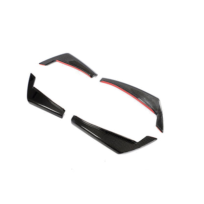 ST Style Carbon Fiber Front Canards For Audi A4 B9 Pre-LCl (2016-2019)