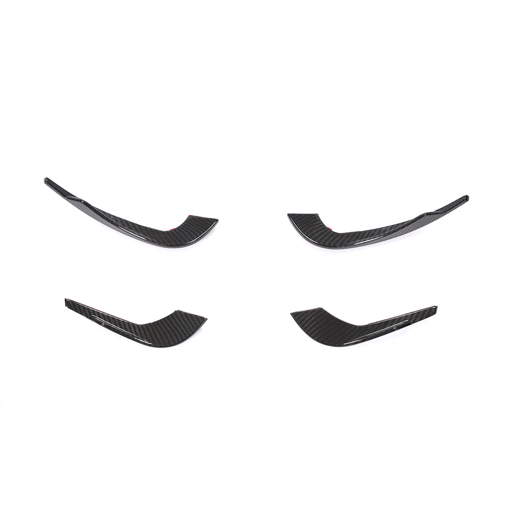 ST Style Carbon Fiber Front Canards For Audi A4 / S4 B9 Pre-LCl