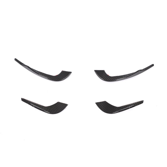 ST Style Carbon Fiber Front Canards For Audi A4 / S4 B9 Pre-LCl