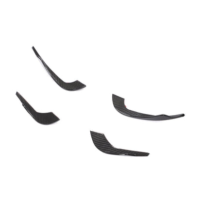 ST Style Carbon Fiber Front Canards For Audi A4 / S4 B9 Pre-LCl