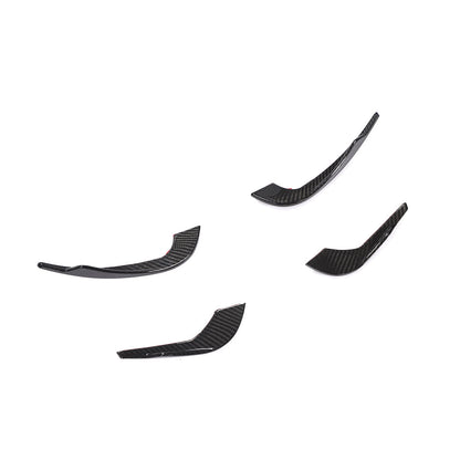 ST Style Carbon Fiber Front Canards For Audi A4 / S4 B9 Pre-LCl