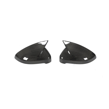 ST Style Carbon Fiber REPLACEMENT Mirror Caps for Audi A4 / S4 B9 B9.5 (2016-2023) RS4 LCI B9.5 (2019-2024) (Without Lane Assist)