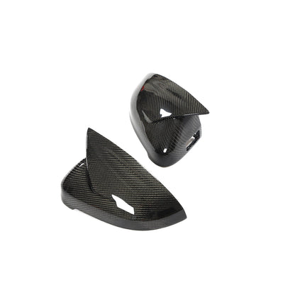 ST Style Carbon Fiber REPLACEMENT Mirror Caps for Audi A4 / S4 B9 B9.5 (2016-2023) RS4 LCI B9.5 (2019-2024) (Without Lane Assist)