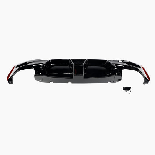 CS Style Gloss Black Diffuser for BMW 5 Series G30(2017-2023)(Double Dual Out)