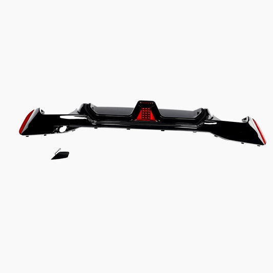 BMW 5 Series G30 (2017–2023) M5 CS Rear Diffuser With LED Light/For M-Tech/18-22 /Gloss Black