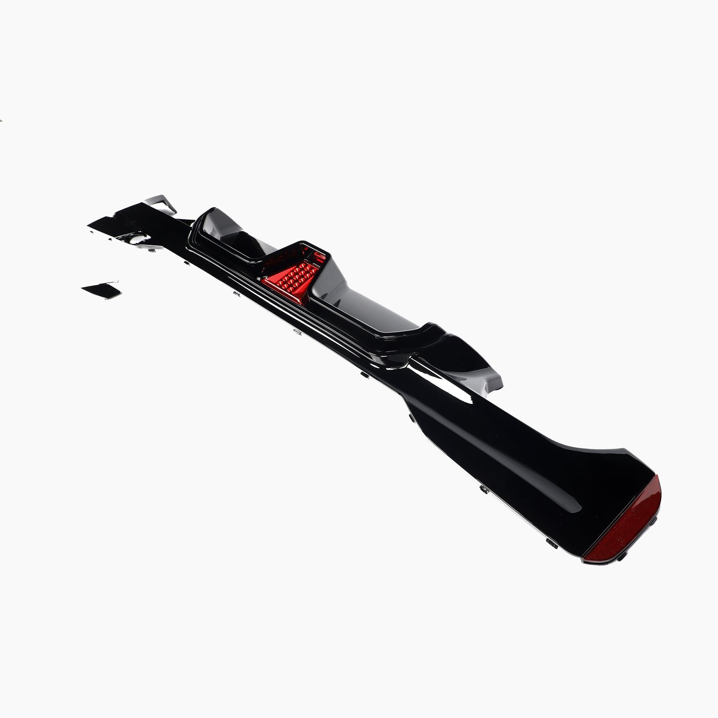 BMW 5 Series G30 (2017–2023) M5 CS Rear Diffuser With LED Light/For M-Tech/18-22 /Gloss Black