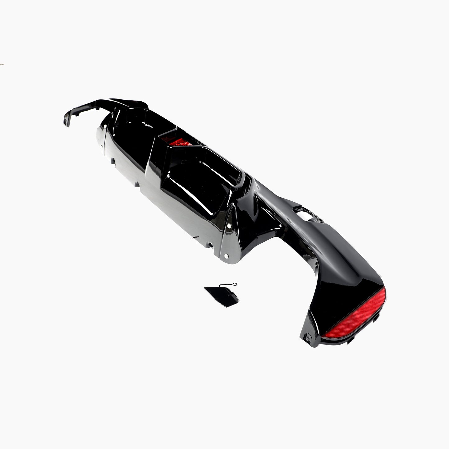 BMW 5 Series G30 (2017–2023) M5 CS Rear Diffuser With LED Light/For M-Tech/18-22 /Gloss Black