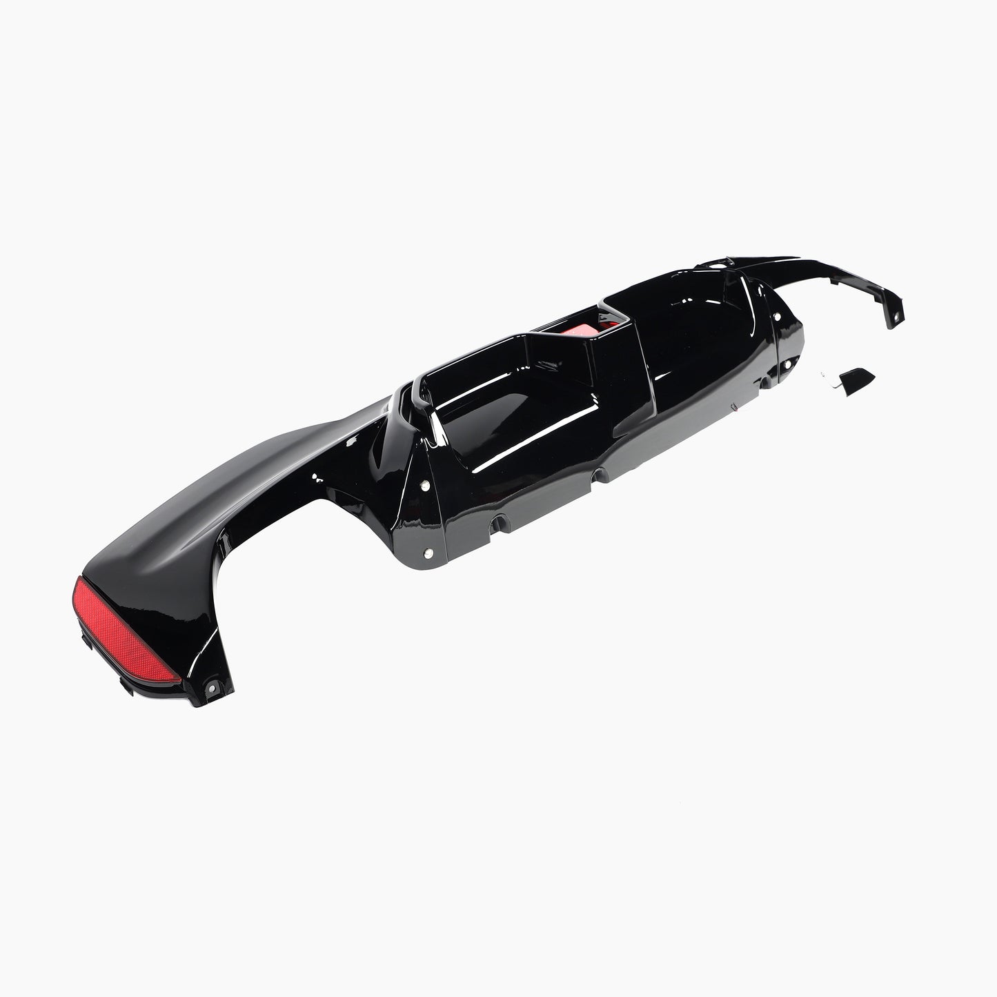 BMW 5 Series G30 (2017–2023) M5 CS Rear Diffuser With LED Light/For M-Tech/18-22 /Gloss Black
