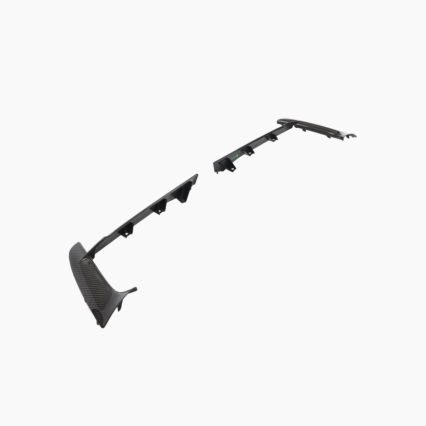 Replacement Style Carbon Fiber Front Bumper Canards for Chevrolet Corvette C8 2020-2022