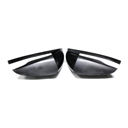 ST Style ADD ON Carbon Fiber Mirror Caps For Mercedes Benz G‑Class W463A Pre‑Facelift (2019–2023)