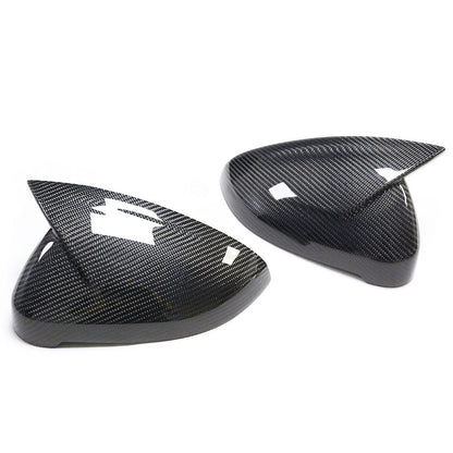 ST Style Carbon Fiber REPLACEMENT Mirror Caps for Audi A4 / S4 B9 B9.5 (2016-2023) RS4 LCI B9.5 (2019-2024) (Without Lane Assist)