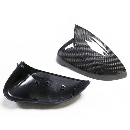 ST Style Carbon Fiber REPLACEMENT Mirror Caps for Audi A4 / S4 B9 B9.5 (2016-2023) RS4 LCI B9.5 (2019-2024) (Without Lane Assist)