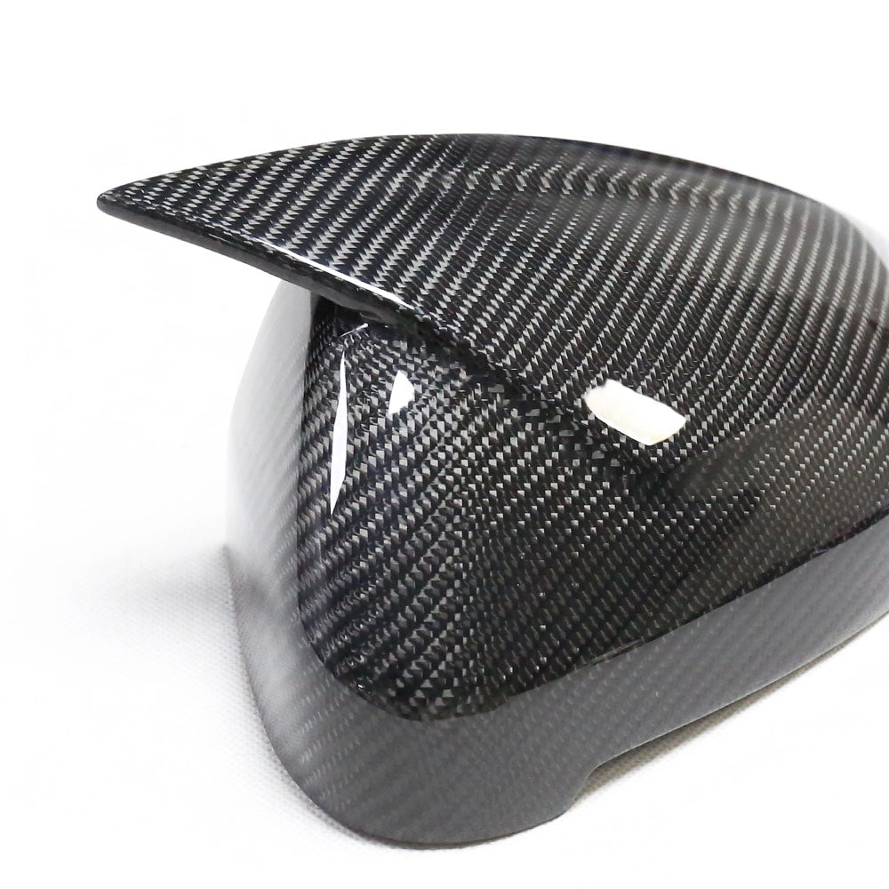 ST Style Carbon Fiber REPLACEMENT Mirror Caps for Audi A4 / S4 B9 B9.5 (2016-2023) RS4 LCI B9.5 (2019-2024) (Without Lane Assist)
