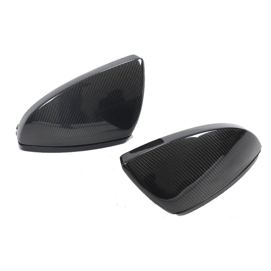 ST Style Carbon Fiber REPLACEMENT Mirror Caps for Audi A6/S6/RS6 A7/S7/RS7 C8 (2019-2024) (With Lane Assist)