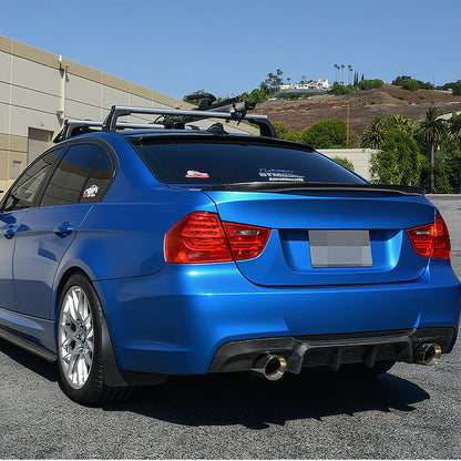 V Style Carbon Fiber Rear Diffuser for BMW 3 Series E90 M Sport (2005-2012)