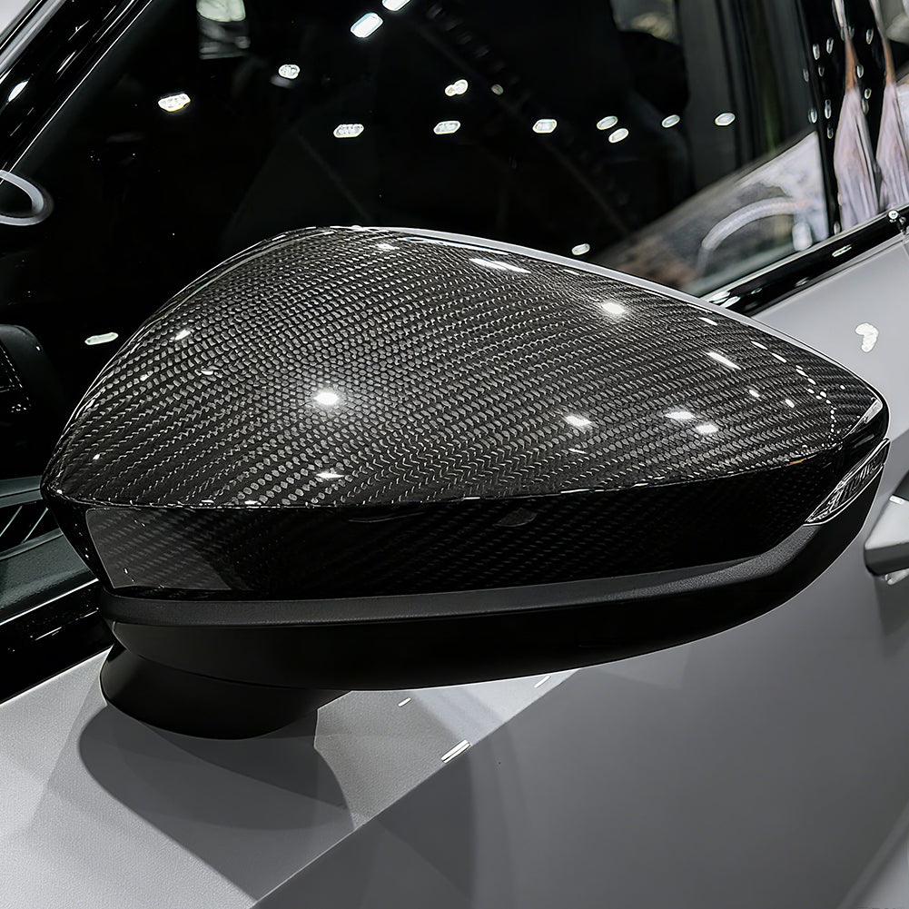 ST Style Carbon Fiber ADD ON Mirror Caps for Audi A3/S3/RS3 8Y (2020-2024)