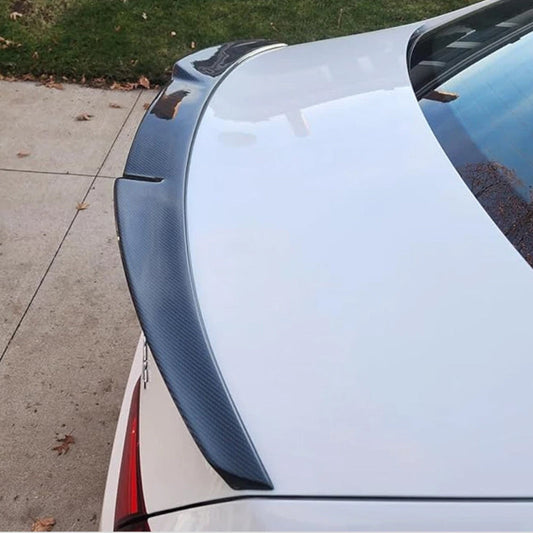 CS Style Carbon Fiber Trunk Spoiler for Mercedes Benz A-Class W177 Pre-Facelift Sedan (2018-2022)