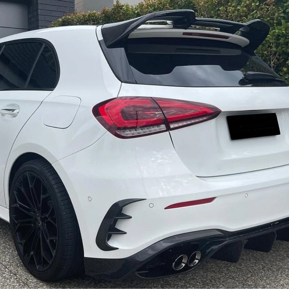 ST Style Carbon Fiber Rear Canards for Mercedes Benz A45 AMG W177 Facelift (2023+)