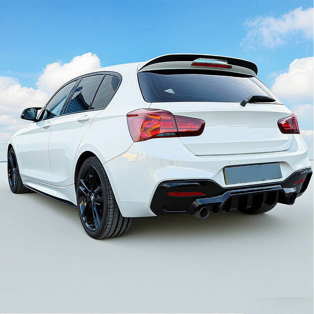 BMW 1 Series F20 (2015–2019) M-Performance Rear Diffuser/For M-tech Gloss Black