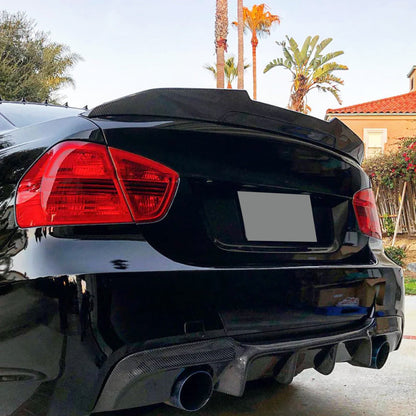 PSM Style Carbon Fiber Trunk Spoiler for BMW 3 Series E90 (2005-2012)