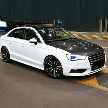 RS Style Carbon Fiber Engine Hood Cover for Audi A3/S3 8V Pre-LCI (2012-2016)