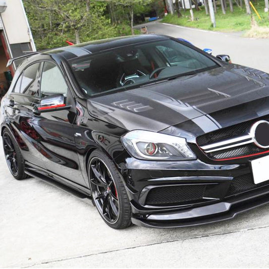 VRS Style Carbon Fiber Side Skirts for Mercedes Benz A-Class W176 Sport/A45 AMG (2012-2018)