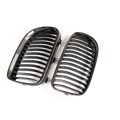 Single Slat Carbon Fiber Front Grille for BMW 3 Series E92 LCI (2010-2013)