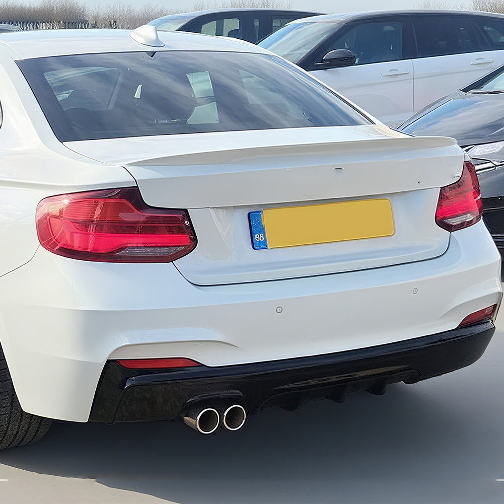 BMW 2 Series F22 (2014–2021) M-Performance Rear Diffuser/For M-Tech Gloss Black/O