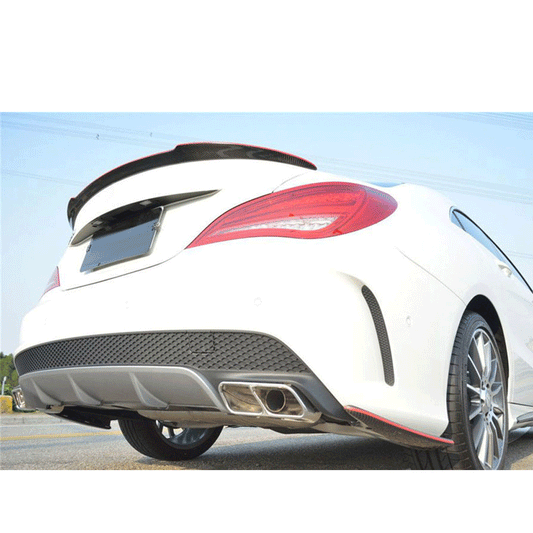 ST Style Carbon Fiber Rear Splitter for Mercedes Benz CLA C117 Sport & CLA 45 AMG  Pre‑Facelift & Facelift (2013–2019)