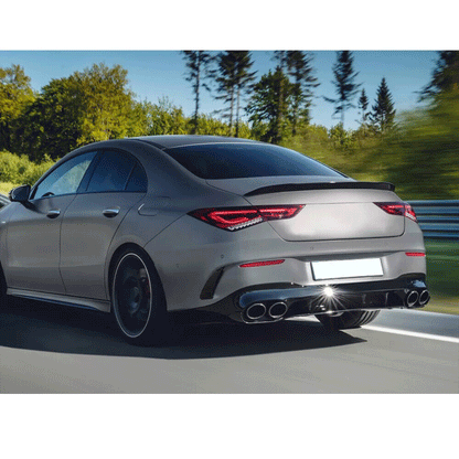 ST Style Carbon Fiber Rear Canards for Mercedes Benz CLA C118 Sport & CLA 45 S AMG Pre‑Facelift & Faceliftt (2019–2022)