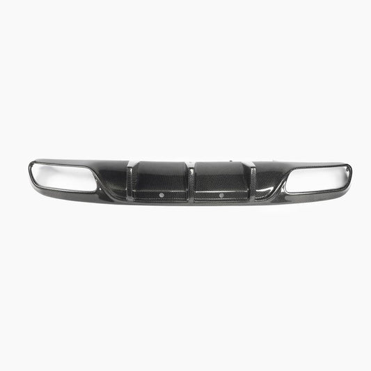 ST Style Carbon Fiber Rear Diffuser For Mercedes Benz C‑Class W205 Pre‑Facelift Coupé (2014–2018)