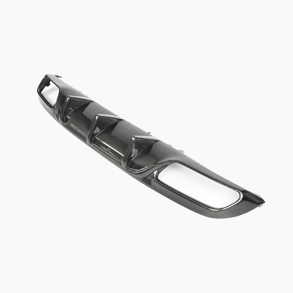 ST Style Carbon Fiber Rear Diffuser For Mercedes Benz C‑Class W205 Pre‑Facelift Coupé (2014–2018)