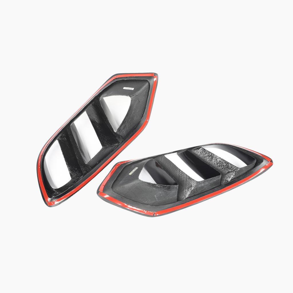 ST Style Gloss Black Air Vents For Mercedes Benz C‑Class W205 Pre‑Facelift (2014–2018)