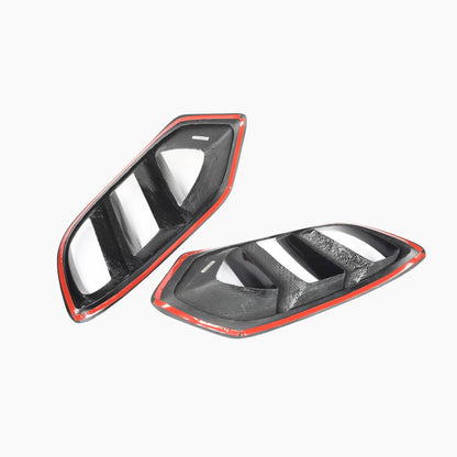 ST Style Gloss Black Air Vents For Mercedes Benz C‑Class W205 Pre‑Facelift (2014–2018)