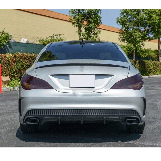 ST Style Carbon Fiber Rear Diffuser for Mercedes Benz CLA C117 Pre‑Facelift (2013–2016)