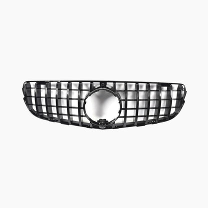 GT Style Gloss Black Kidney Grill for Mercedes Benz GLC Series X253 (2015-2018)
