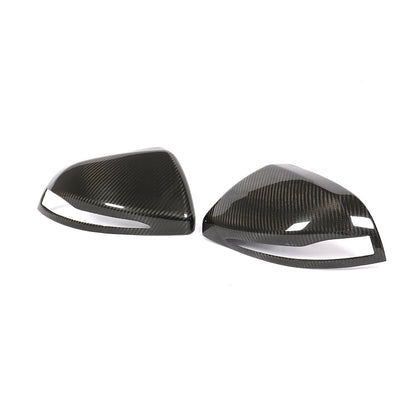 ST Style Carbon Fiber ADD ON Mirror Cover Caps For Mercedes Benz Vito W447 Pre‑Facelift (2014–2019)
