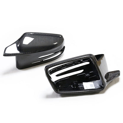 ST Style REPLACEMENT Carbon Fiber Mirror Covers for Mercedes Benz C63 W204 Facelift 2011-2015