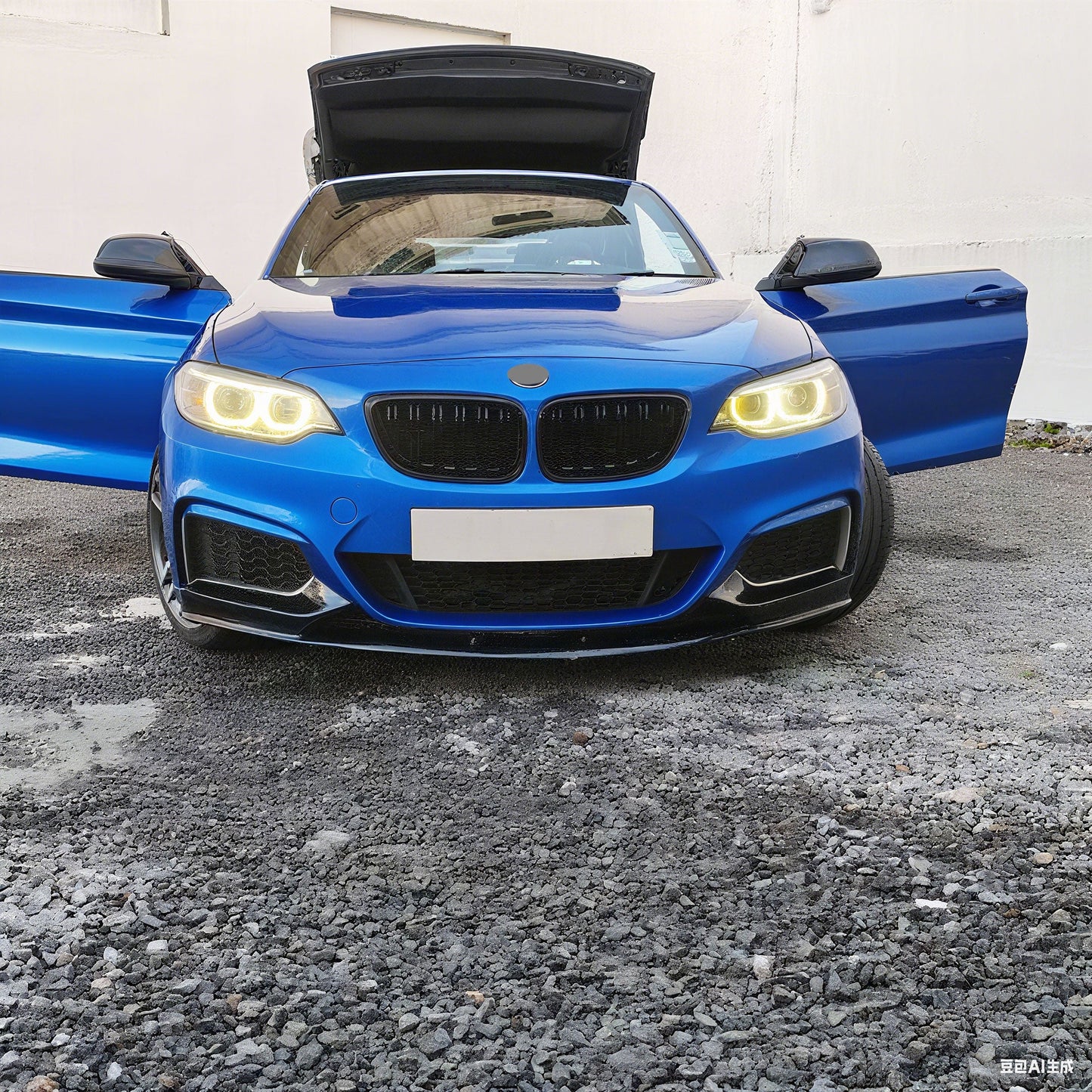 BMW 2 Series F22 (2014–2021) M-Performance Front Lip/For M-Tech Gloss Black